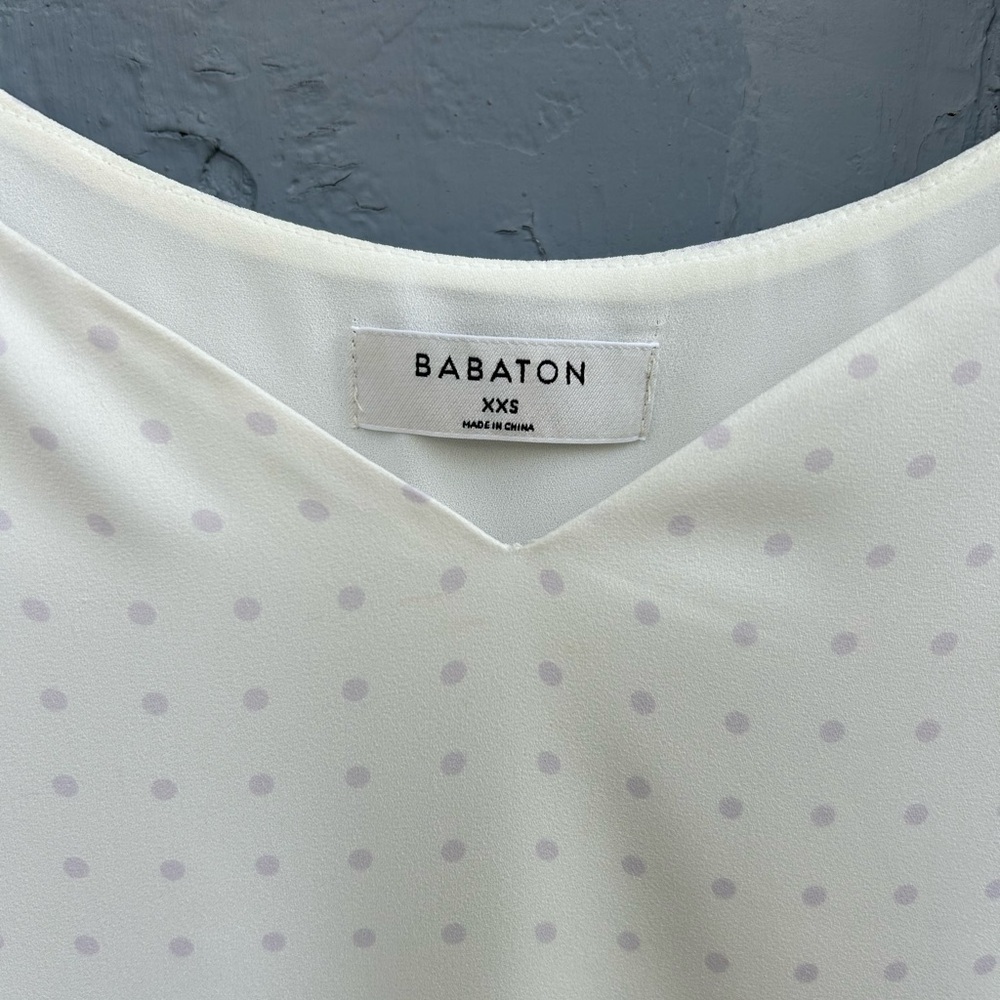 Aritzia Babaton Purple polka Dot Everly Cami, size XXS - Picture 5 of 10